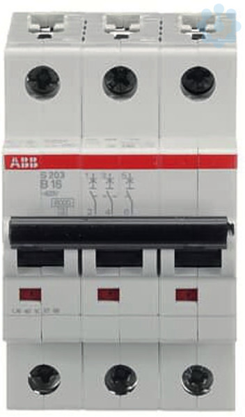 ABB Leitungsschutzschalter S203-B16 B16 3-Polig 6kA - Hiplo24.de